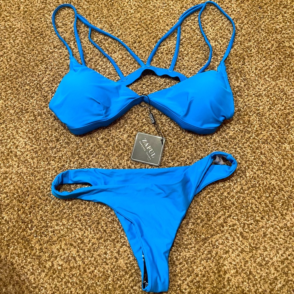Blue bikini set
